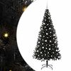 vidaXL Weihnachtsbaum Schwarz 210 cm PVC