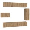 vidaXL TV-Schrankset 8 stk. Artisan-Eiche Holzwerkstoff