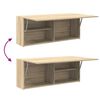 vidaXL Bad-Wandschrank Sonoma-Eiche 100x25x40 cm Holzwerkstoff