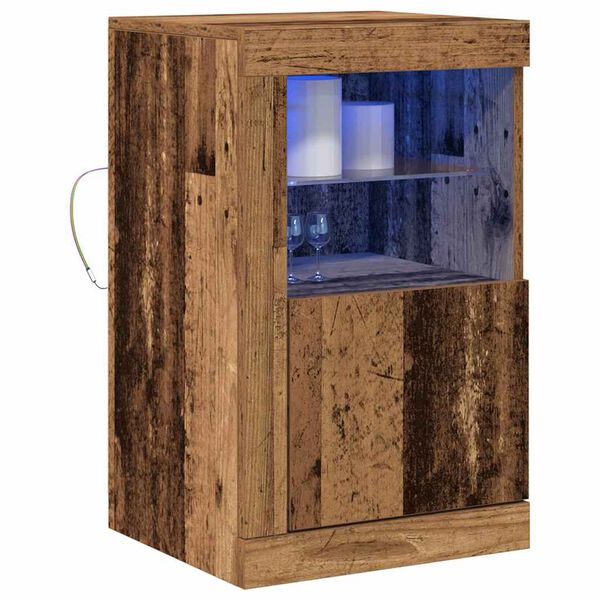vidaXL LED-Sideboard Altholz 41 x 37 x 67 cm Holzwerkstoff