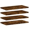 vidaXL Wandregale 4 Stk. R&auml;uchereiche 40x20x1,5 cm Holzwerkstoff