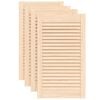 vidaXL Schrankt&uuml;ren Lamellen-Design 4 Stk. 69x39,4 cm Massivholz