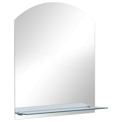 vidaXL Wandspiegel mit Regal 30×50 cm Hartglas