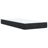 vidaXL Boxspringbett mit Matratze Schwarz 100x200 cm Samt