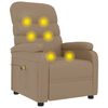 vidaXL Massagesessel Cappuccino-Braun Kunstleder