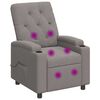 vidaXL Massagesessel mit Liegefunktion Taupe 75 x 95 x 101 cm Stoff