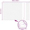 vidaXL Zaunpfosten Silber 50 x 0,6 m (36 mm Mesh) Stahl