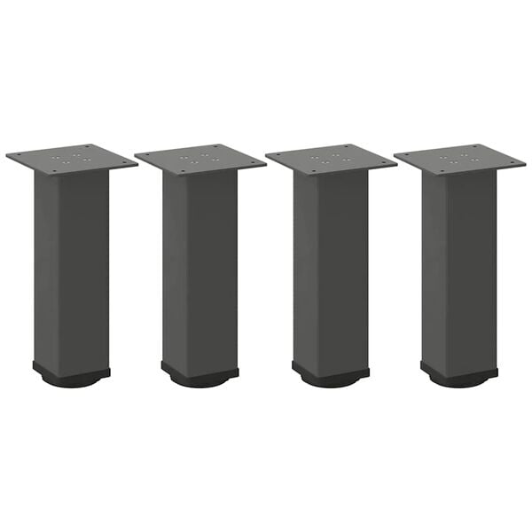 vidaXL Couchtischbeine 4 Stk. Anthrazit 30-32 cm Stahl