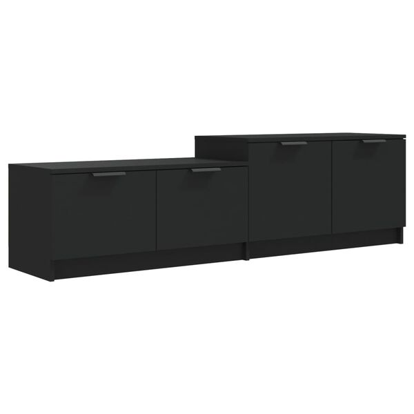 vidaXL TV-Schrank Schwarz 158,5x36x45 cm Holzwerkstoff