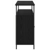 vidaXL Sideboard Schwarz Eichen-Optik 100 x 35 x 80 cm Holzwerkstoff