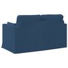 vidaXL Sofa Blau Gesamtabmessungen: 139 x 78 x 80 cm (B x T x H) Samt