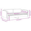 vidaXL Tagesbett mit Matratze Hellgrau 100x200 cm Stoff