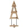 vidaXL Weihnachtsbaum Braun 120 cm Massivholz Teak