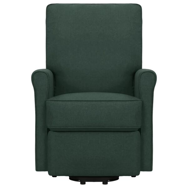 vidaXL Aufstehsessel Dunkelgr&uuml;n Stoff