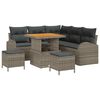 vidaXL Garten-Sofa-Set 8 stk. 7-Sitzanzahl Grau