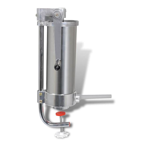 vidaXL Manueller vertikaler Wurstfüller/Wurstmacher aus Edelstahl 3,5 l
