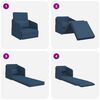 vidaXL Schlafsofa 60cm Blau Stoff