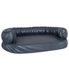vidaXL Hundebett Ergonomisch Schaumstoff Dunkelblau 88x65cm Kunstleder