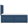 vidaXL Boxspringbett mit Matratze Blau 90x200 cm Stoff