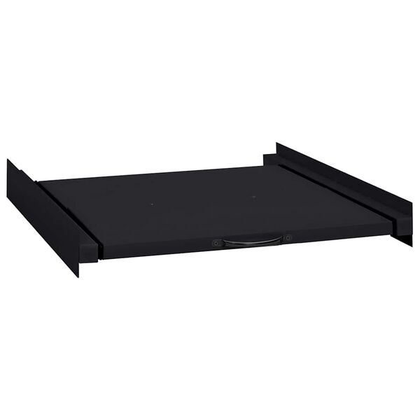 vidaXL Waschmaschinen Zwischenablage Schwarz 60 x 60 x 8 cm Stahl