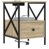 vidaXL Nachttisch Sonoma-Eiche 41,5 x 40,5 x 55 cm Holzwerkstoff