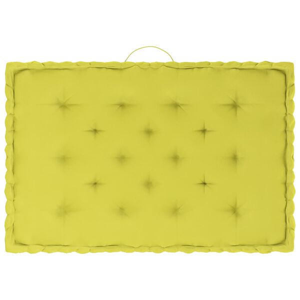 vidaXL Palettenkissen 3-tlg. Apfelgr&uuml;n Baumwolle