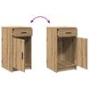 vidaXL Schminktisch mit Spiegelbeleuchtung 3 pcs Braun Holzwerkstoff