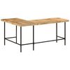 vidaXL Schreibtisch 165x110x77 cm Massivholz Mango und Eisen