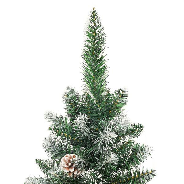 vidaXL Künstlicher Weihnachtsbaum mit Ständer Schlank 120 cm PVC