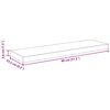 vidaXL Schweberegale 2 Stk. Eiche-Optik 80x23,5x3,8 cm MDF