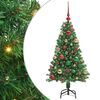 vidaXL K&uuml;nstlicher Weihnachtsbaum mit 150 LEDs mit St&auml;nder Gr&uuml;n 120 cm