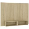 vidaXL TV-Wandschrank Sonoma-Eiche 120x23,5x90 cm Holzwerkstoff