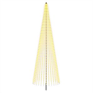 vidaXL LED-Weihnachtsbaum 485 cm 1632 LEDs Warmes Wei&szlig; Eisen Schwarz