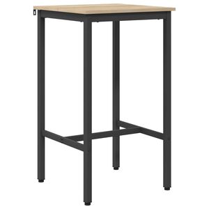 vidaXL Bartisch 52 x 52 x 110 cm Holzwerkstoff Sonoma-Eiche