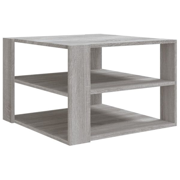 vidaXL Couchtisch Grau Sonoma 60x60x40 cm Holzwerkstoff