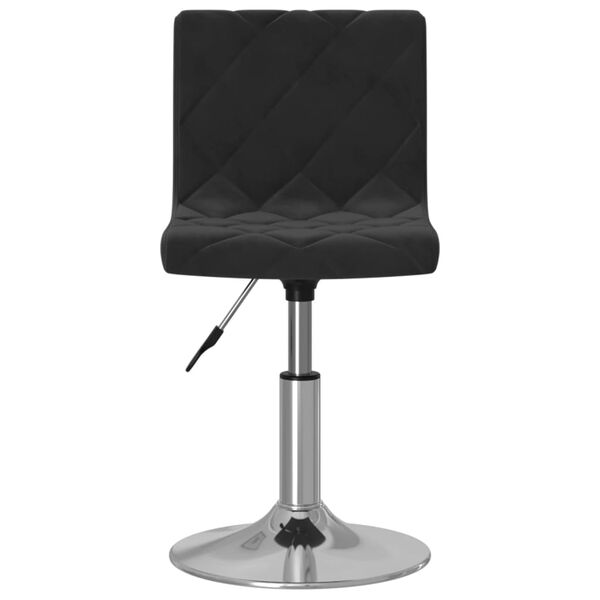 vidaXL Esszimmerst&uuml;hle 2 Stk. Drehbar Schwarz Samt