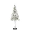 vidaXL Weihnachtsbaum mit 150 LEDs Weiß 150 cm PE und Stahl