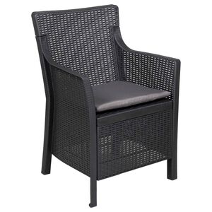vidaXL Sessel Anthrazit PP