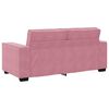 vidaXL 2-Sitzer-Sofa Rosa 140 cm Samt