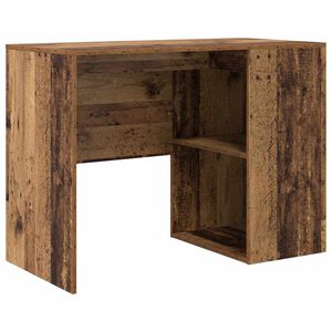 vidaXL Schreibtisch mit Regal Altholz 102 x 50 x 75 cm Holzwerkstoff