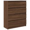 vidaXL Sideboard Braun Eichen-Optik 80x35x99 cm Holzwerkstoff