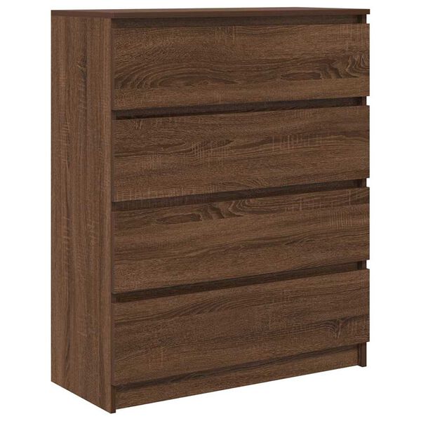 vidaXL Sideboard Braun Eichen-Optik 80x35x99 cm Holzwerkstoff