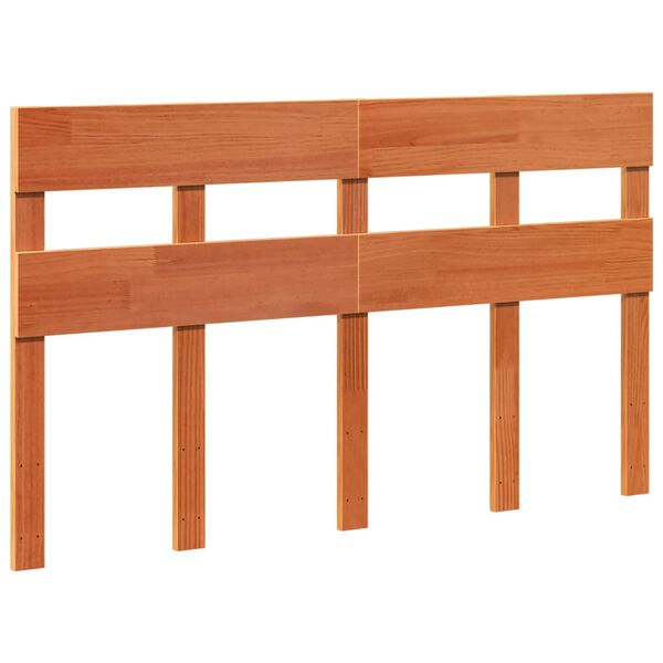 vidaXL Massivholzbett ohne Matratze Wachsbraun 150x200 cm Kiefernholz