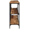 vidaXL Konsolentisch mit Regal Altholz 200 x 30 x 75 cm Holzwerkstoff