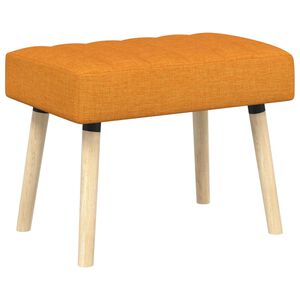 vidaXL Kanalgepolsterte Bank Dunkelgelb 60 x 40 x 45 cm Stoff