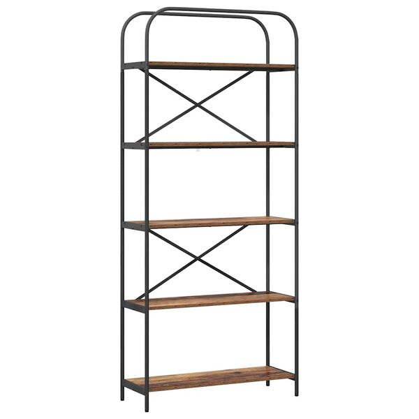 vidaXL B&uuml;cherregal Altholz 80 x 30 x 183 cm Holzwerkstoff