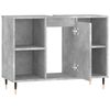 vidaXL Badschrank Betongrau 80x33x60 cm Holzwerkstoff