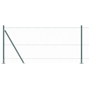 vidaXL Geschwei&szlig;ter Drahtzaun mit Betonfundament 100 x 0,8 m (B x H)
