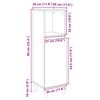 vidaXL Badschrank Sonoma-Eiche 30x30x100 cm Holzwerkstoff