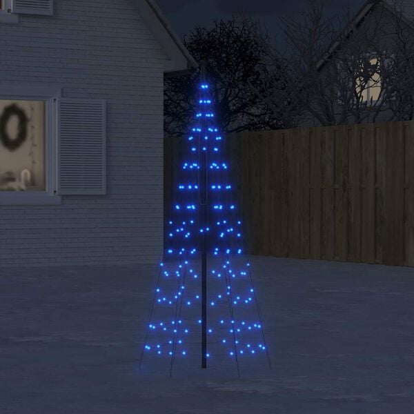 vidaXL LED-Weihnachtsbaum 200 LEDs Blau 180 cm